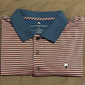 Southern Shirt Co. Striped Performance Polo (L)